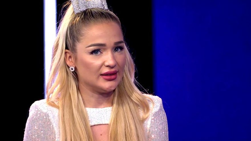 Emmy Russ en el plató de 'Secret Story'