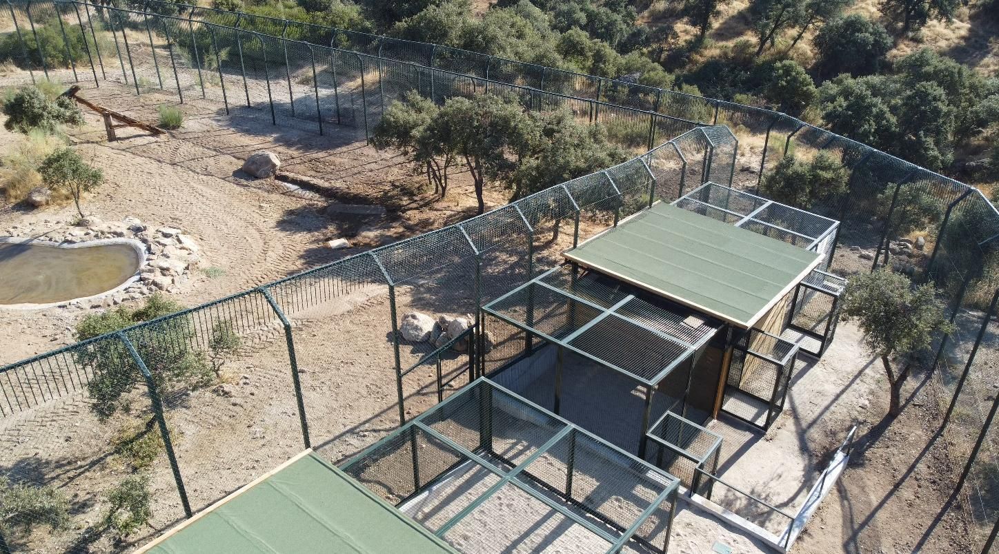 Instalaciones de la finca El Borril para linces ibéricos
