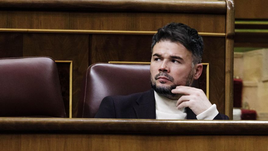 El portavoz parlamentario de ERC en el Congreso, Gabriel Rufián.