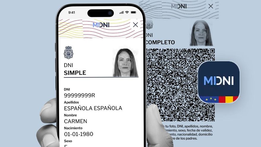 Ya se puede descargar la app del DNI digital: limita los datos mostrados al identificarse y no se almacena en el móvil