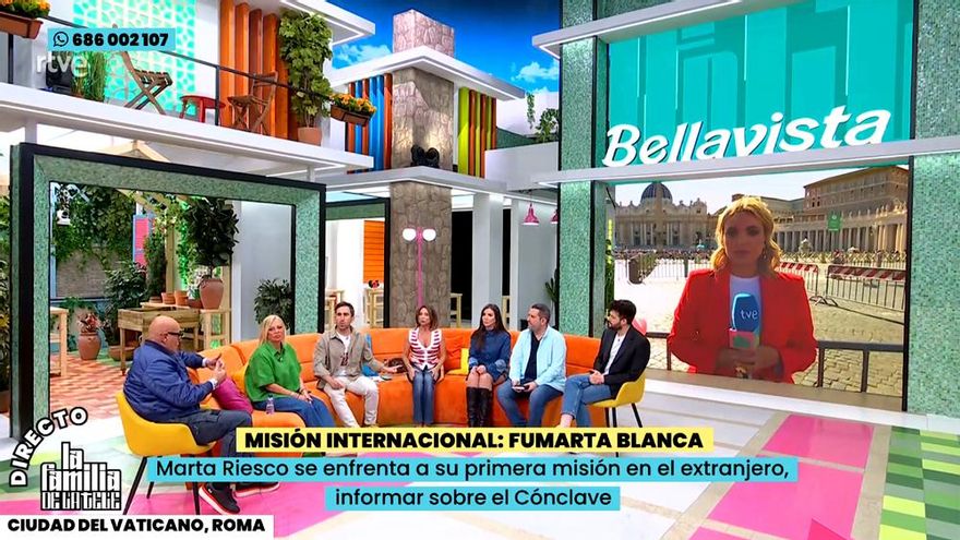 El Consejo de Informativos de TVE critica a 'La familia de la tele' por enviar a Marta Riesco a Roma y "urge" a RTVE actuar