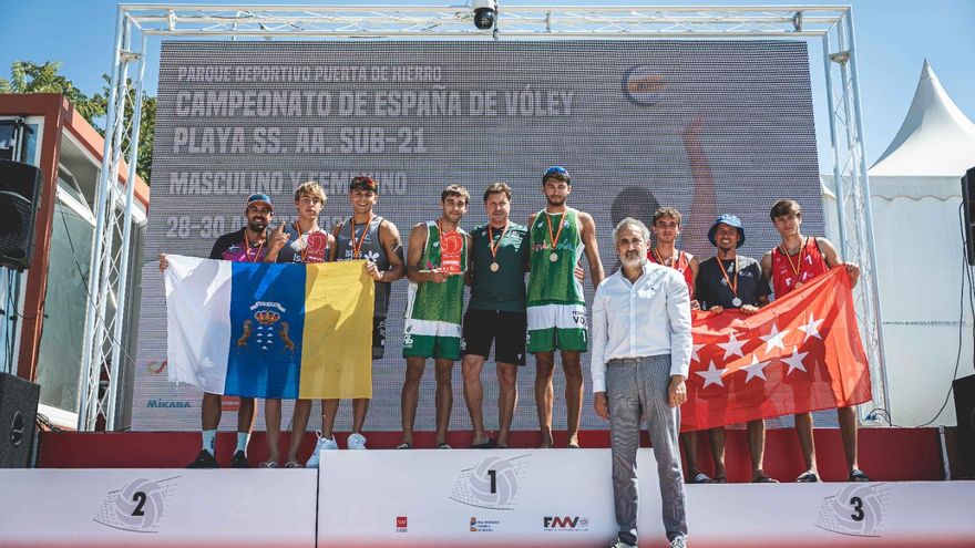 Canarias, plata en el CESA de vóley playa masculino Sub 21