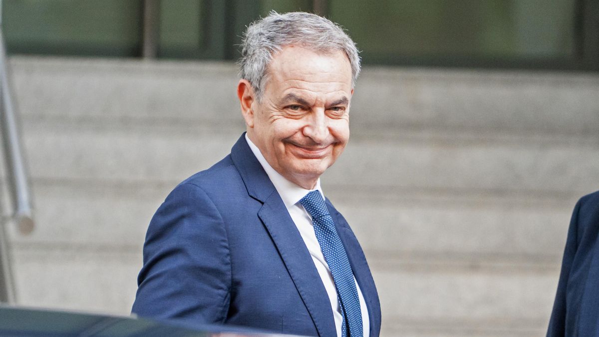 José Luis Rodríguez Zapatero a su llegada a la Audiencia Nacional