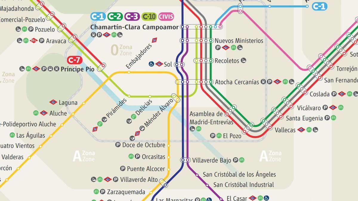 Cortes y retrasos en cuatro líneas de Cercanías Madrid por avería en Atocha