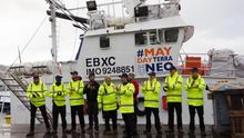 El barco de rescate Aita Mari zarpa hacia Lesbos para entregar ayuda humanitaria