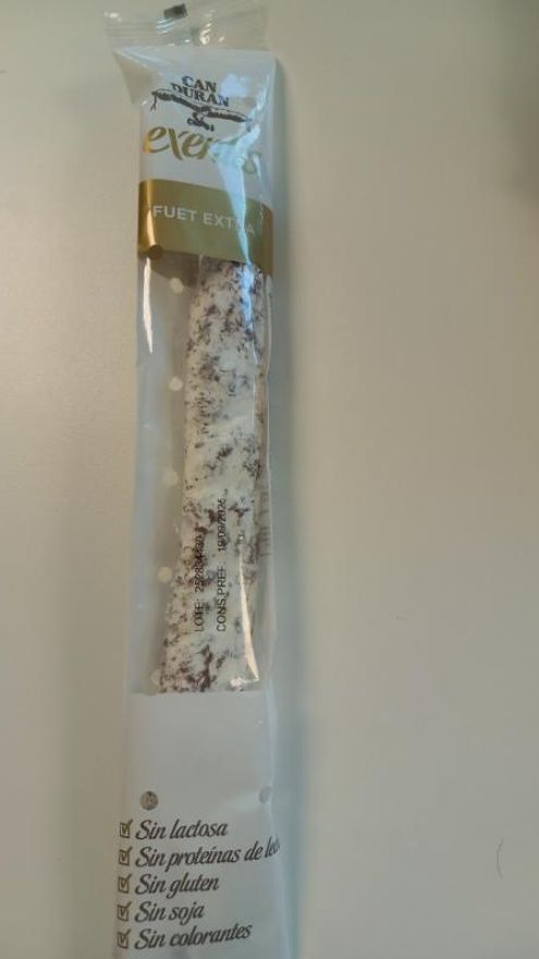 Lote de Fuet Extra 'Exentis', de la marca Can Duran.
