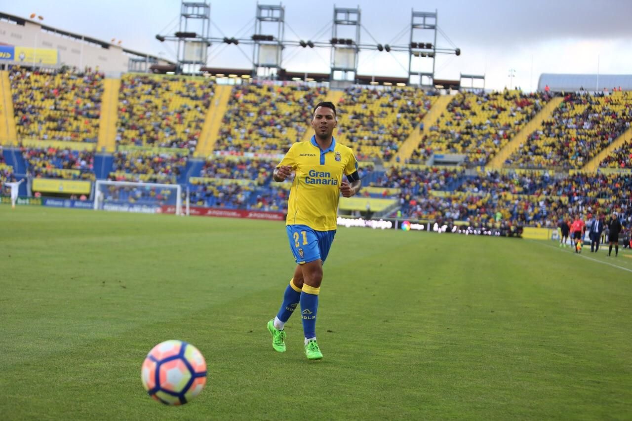 Partido entre la UD Las Palmas y FC Barcelona. Alejandro Ramos.