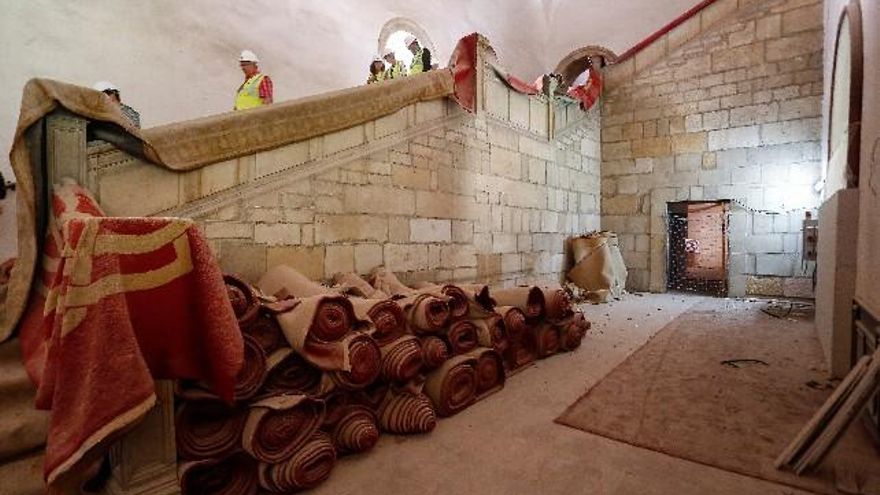 Detalle de la reforma en el interior del Hostal de San Marcos. / Carlos S. Campillo / ICAL