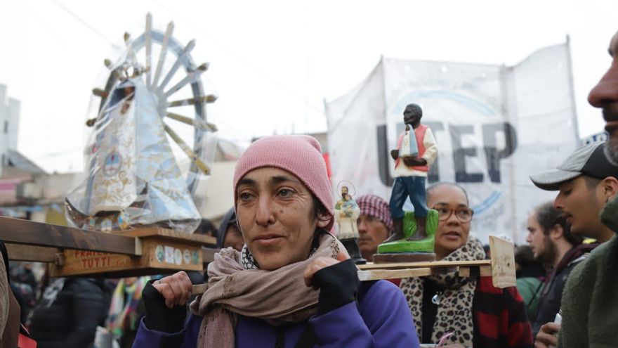 "Un sueldo que no se gaste en tres días": el reclamo de la organizaciones sociales y la Iglesia en el Día de San Cayetano