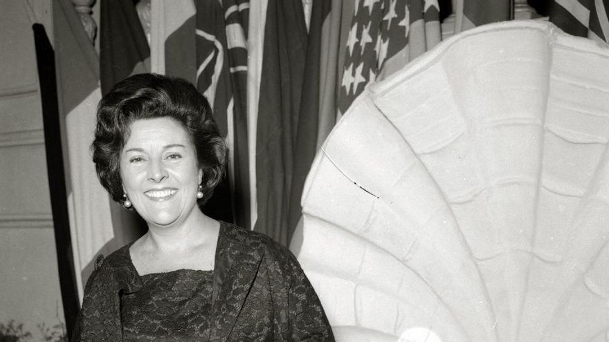 Imperio Argentina, en Donostia en 1962, cuando asistió a un homenaje a Florián Rey