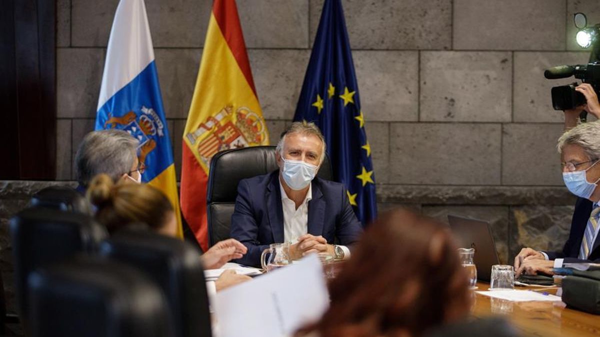 El presidente de Canarias, Ángel Víctor Torres, en el Consejo de Gobierno del jueves 3 de septiembre