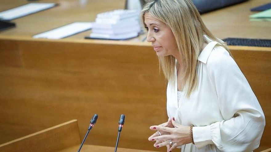 Archivo - La diputada del Grupo Popular en Les Corts Verónica Marcos