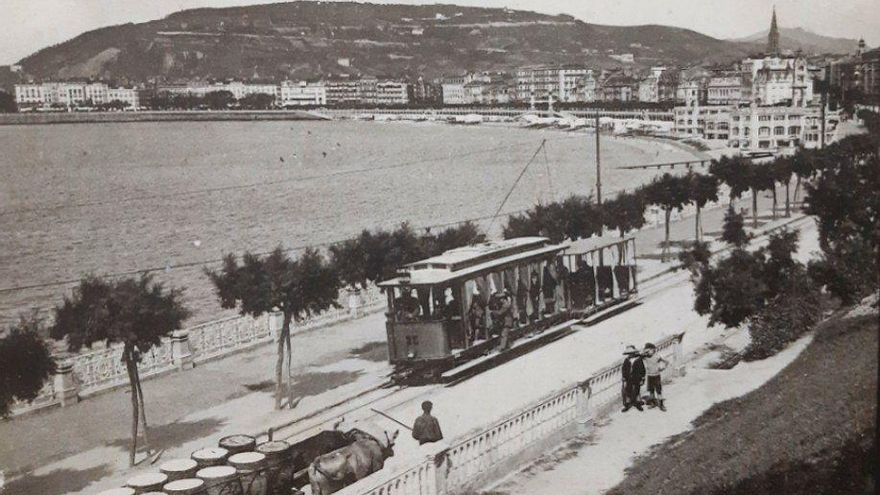 Tranvía en Donostia en 1903