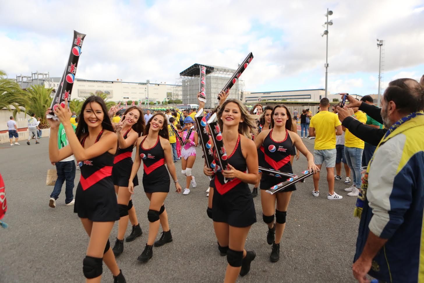 'Fan zone' de la UD Las Palmas. (ALEJANDRO RAMOS)