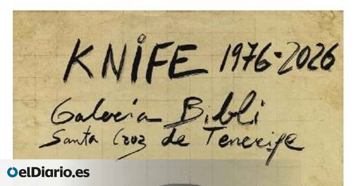 El artista plástico Fernando Álamo rememora en la tinerfeña sala Bibli los 50 años de la obra ‘Knife’