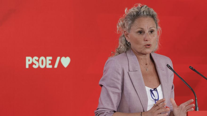 La portavoz del PSOE, Montse Mínguez.  EFE/ Zipi