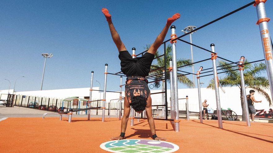 Parque de calestenia en la zona de Taco en La Laguna