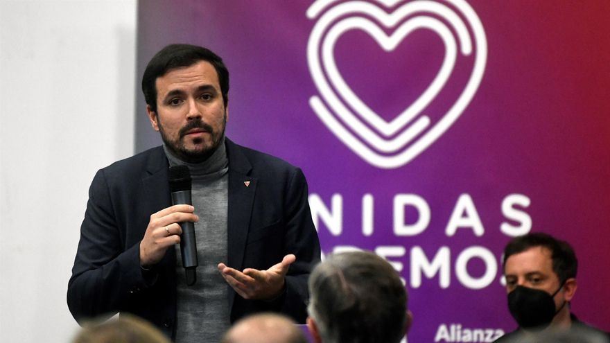 El Ministro de Consumo, Alberto Garzón, participa este viernes en el acto de cierre de campaña de Unidas Podemos en Segovia.