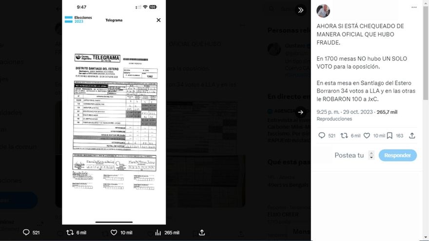 Por qué las inconsistencias en los telegramas del escrutinio provisorio no implican fraude electoral