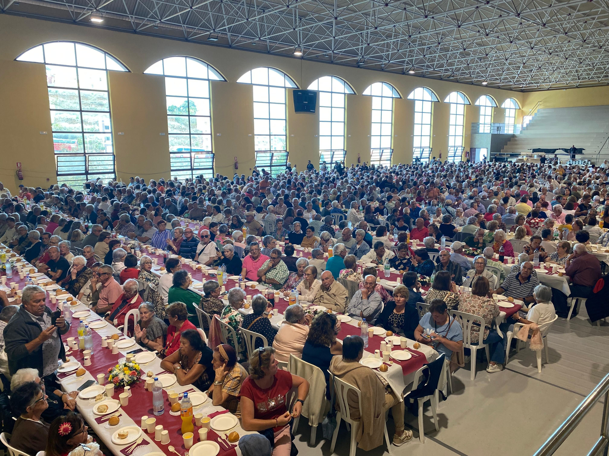 Más de 1.300 mayores se reúnen en el Encuentro Insular del Cabildo.