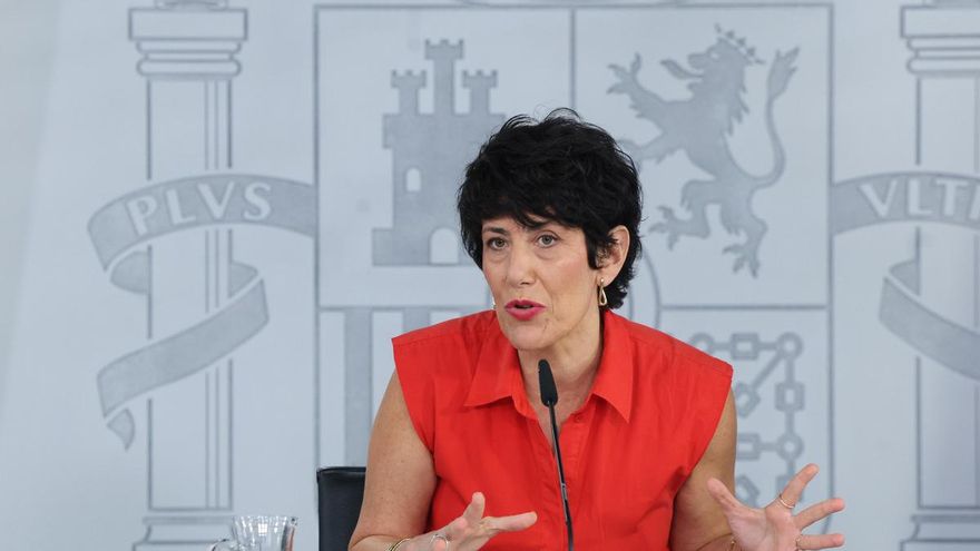 La ministra de Inclusión, Seguridad Social y Migraciones y portavoz del Gobierno Elma Saiz.