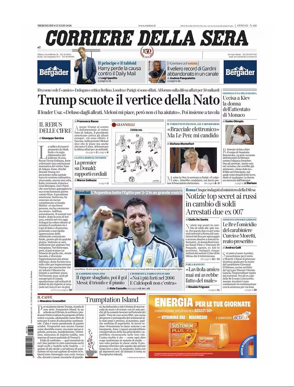 Hermosa mañana: las tapas de los diarios después del triunfo épico de Argentina ante Egipto