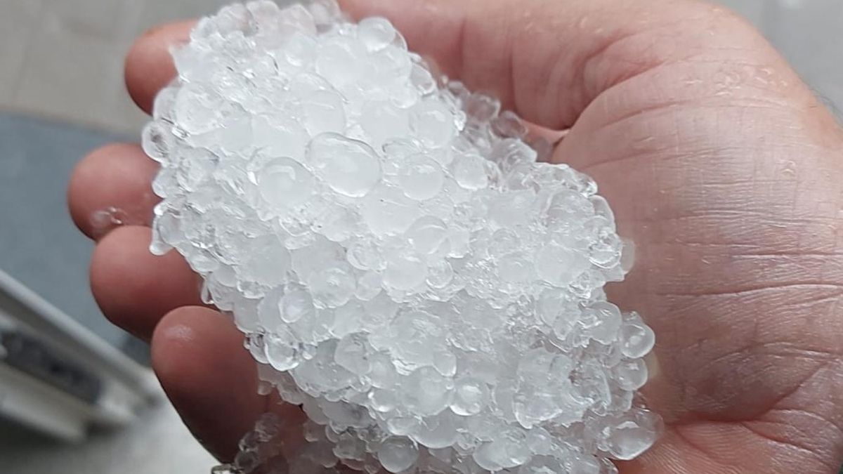 Granizo en Gran Canaria. (Ayuntamiento de Telde)