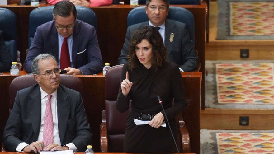 La presidenta de la Comunidad de Madrid, Isabel Díaz Ayuso