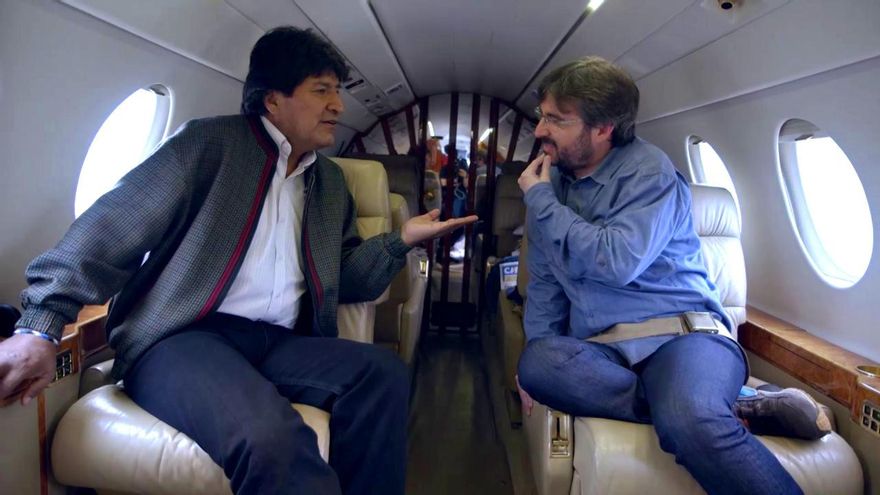 Evo Morales conversa con Jordi Évole en su entrevista para 'Salvados'