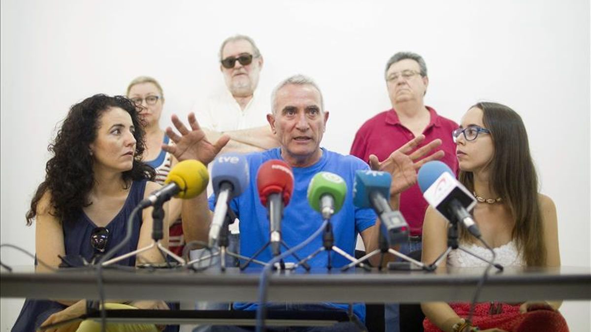 Cañamero durante la presentación en Sevilla de la lista 'Utopía y Dignidad'