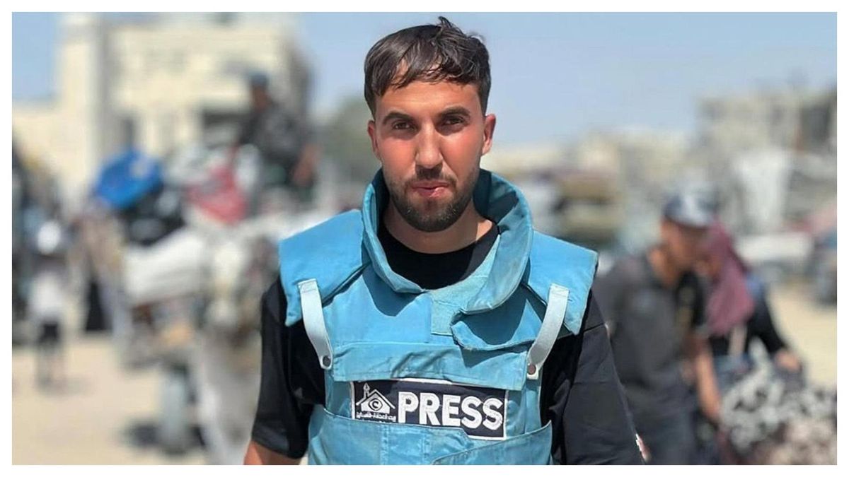 Moaz Abu Taha, corresponsal de NBC News en Gaza, fue una de las víctimas en un ataque aéreo israelí contra el Hospital Nasser en Khan Younis, sur de la Franja de Gaza, el 25 de agosto de 2025.