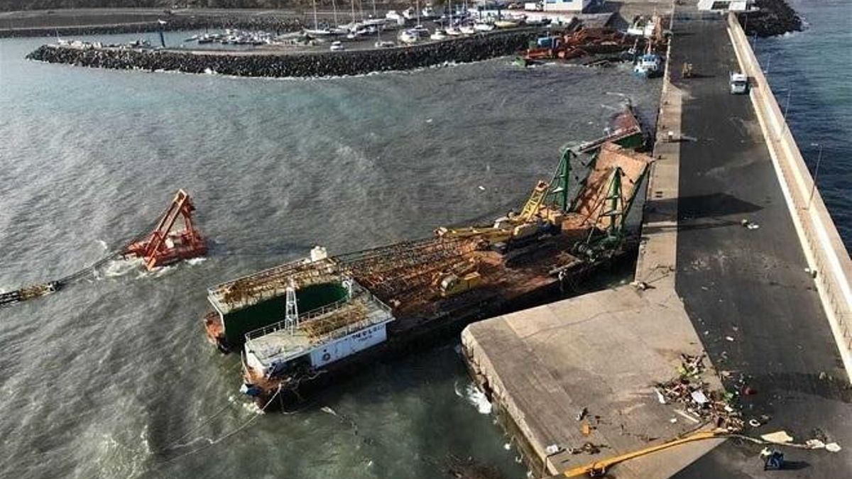 La justicia confirma el pago de 7 millones de una consignataria por el hundimiento de varios barcos durante un temporal en Fuerteventura