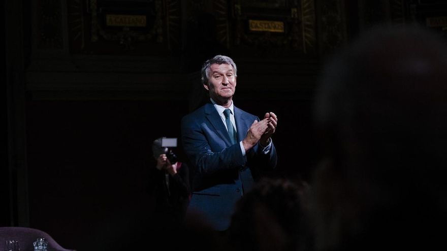 El presidente del PP, Alberto Núñez Feijóo