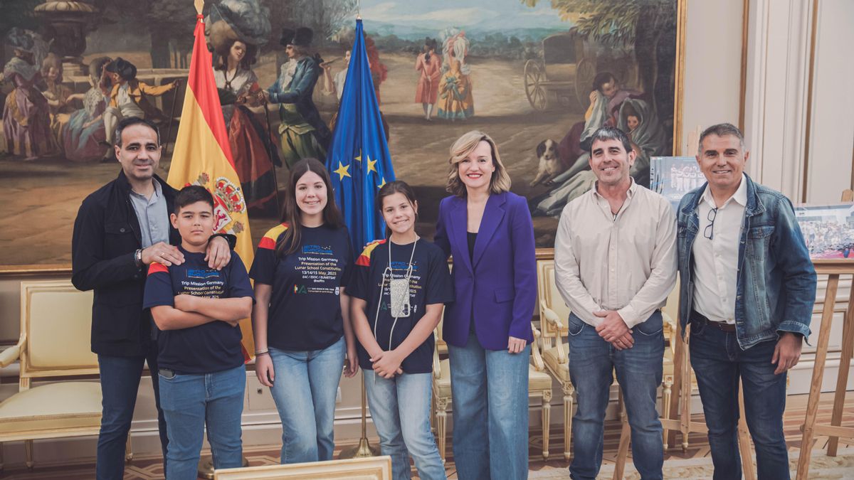 Los alumnos del CEIP San Ignacio del Viar ya han presentado el proyecto ante la ministra de Educación, Pilar Alegría