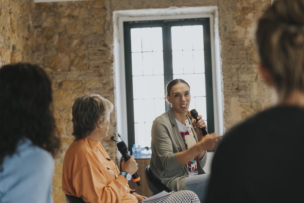 Luci Pascua durante la Charla Olímpica