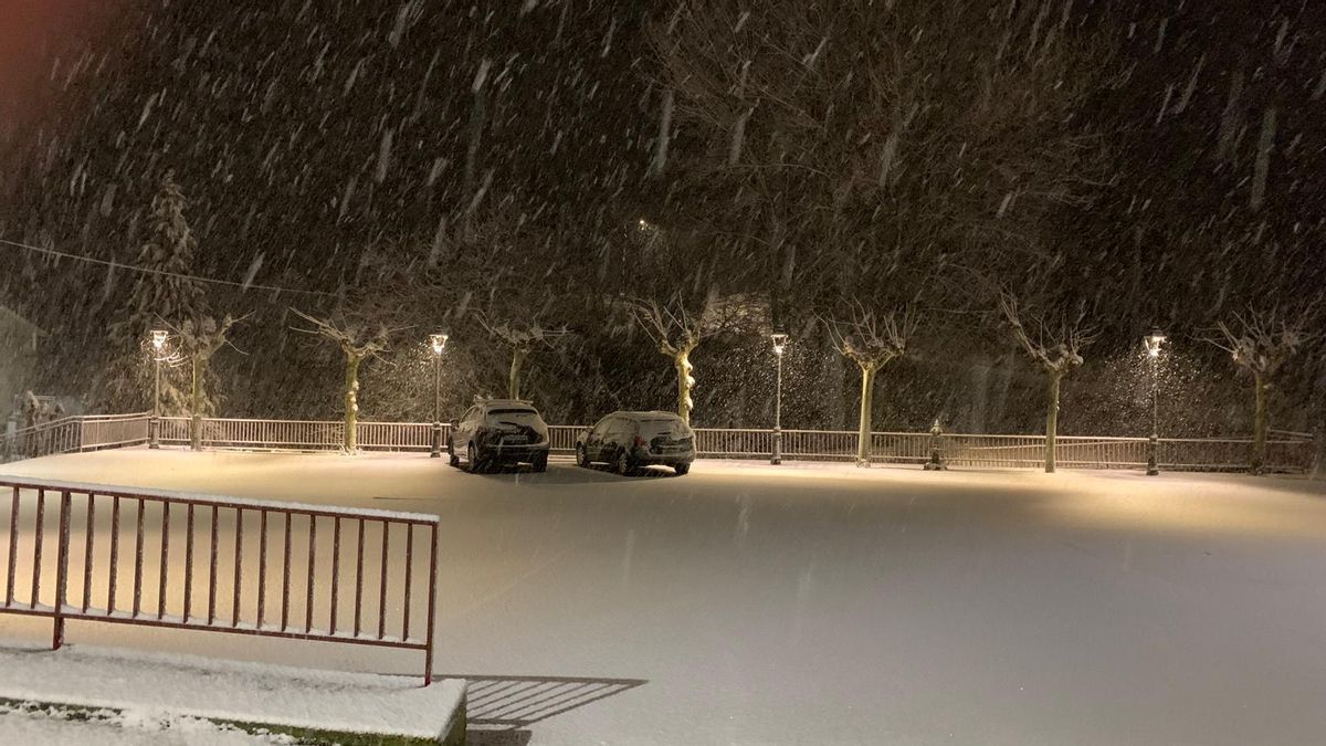 Nieve en el valle de Ocón