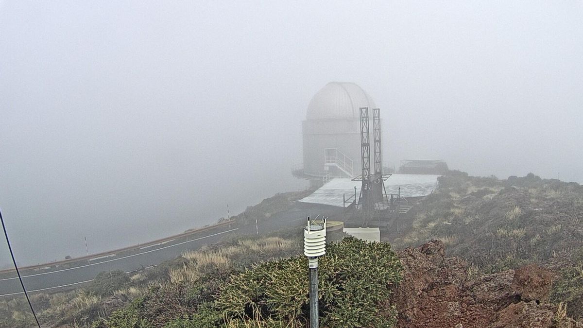 Un grado bajo cero en El Roque y rachas de casi 100 km/h: la borrasca Emilia  se acerca a La Palma