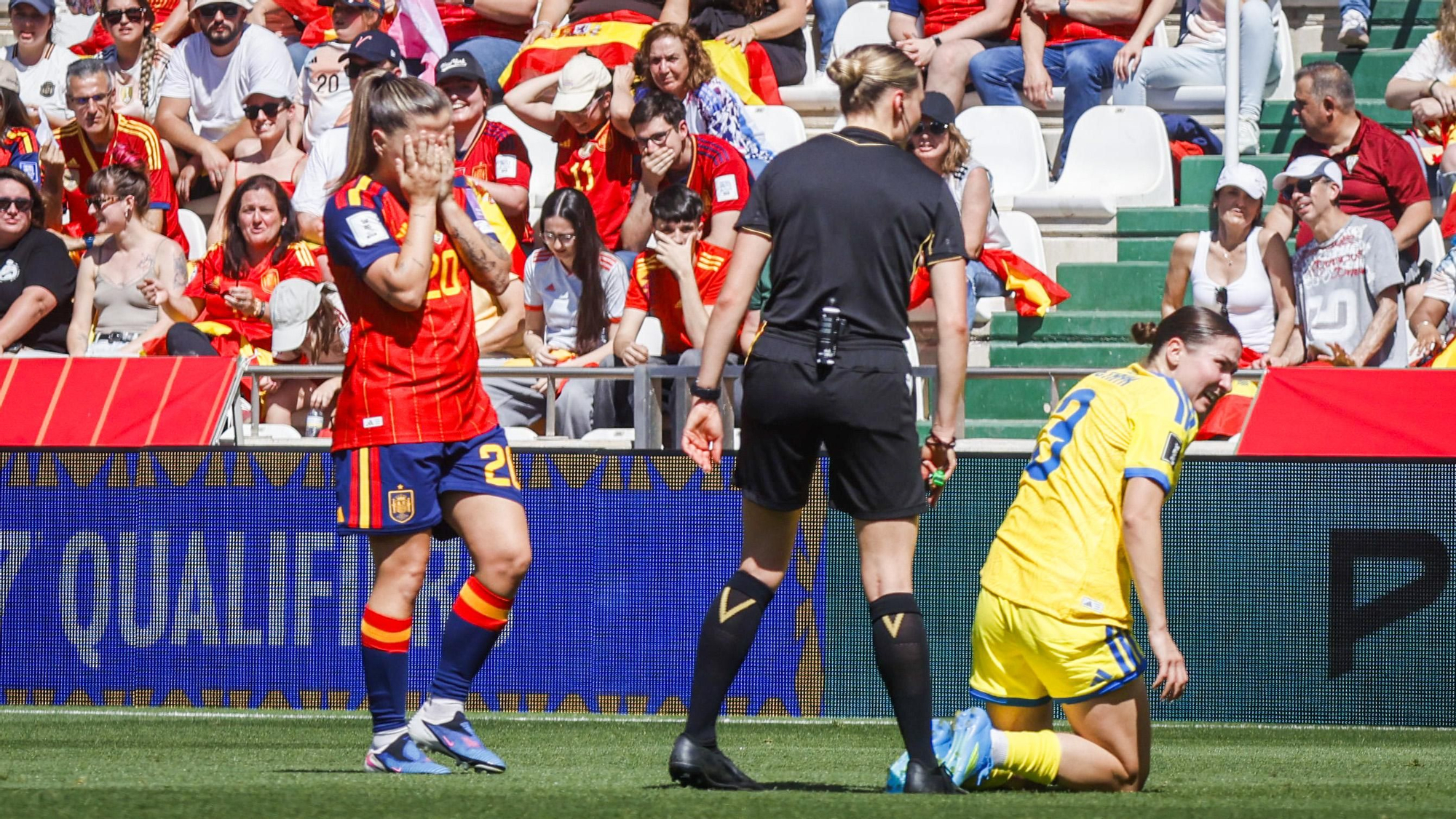 El partido de la selección femenina España - Ucrania