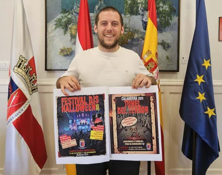 El concejal de Calahorra Iván Jiménez ha presentado las actividades de Halloween