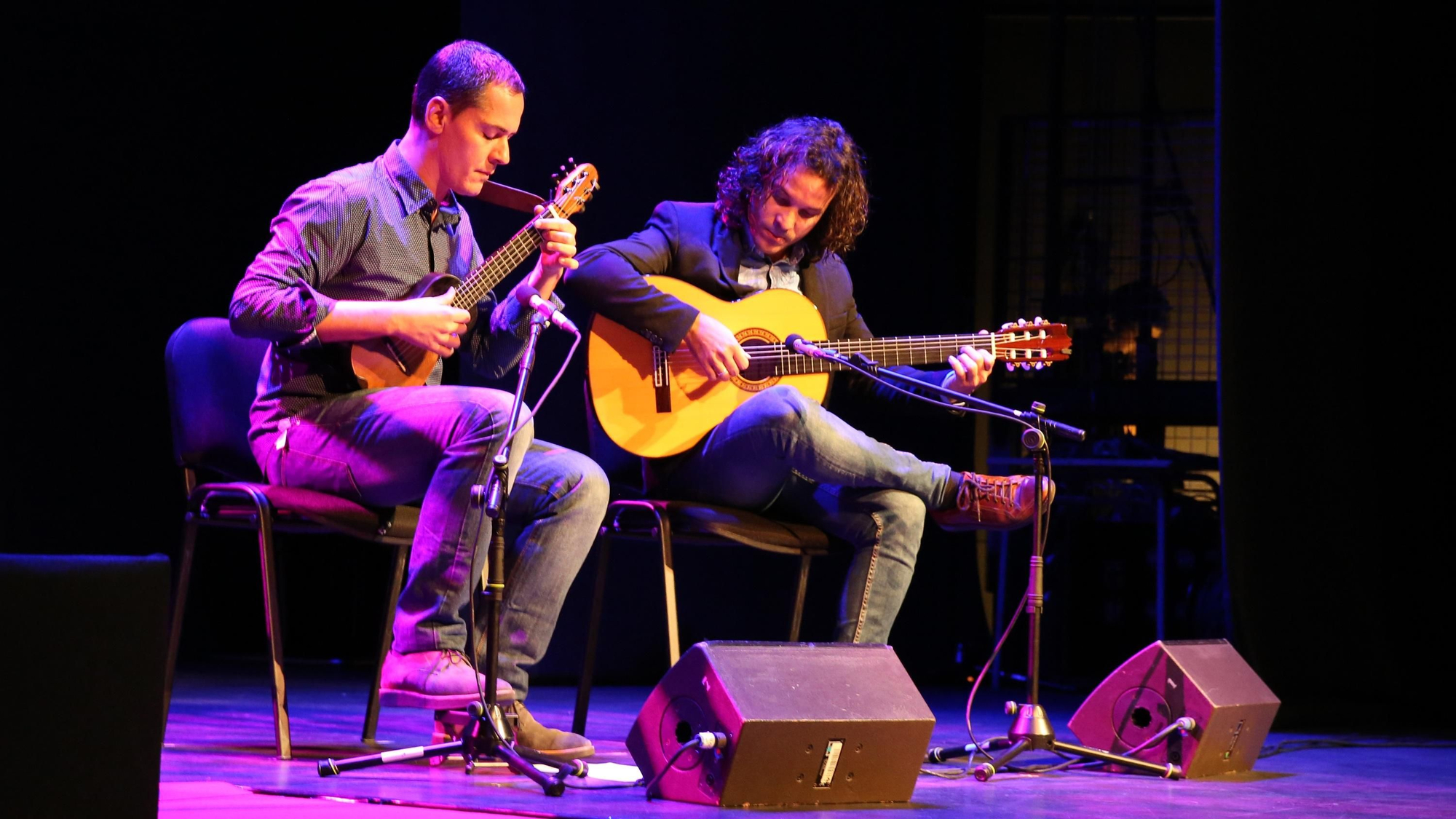 Germán López y Yuniel Rascón en la Entrega de Honores y Distinciones de Telde