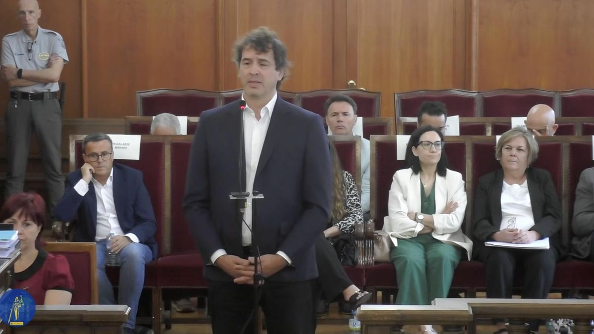 David Sánchez en su declaración en el juicio.