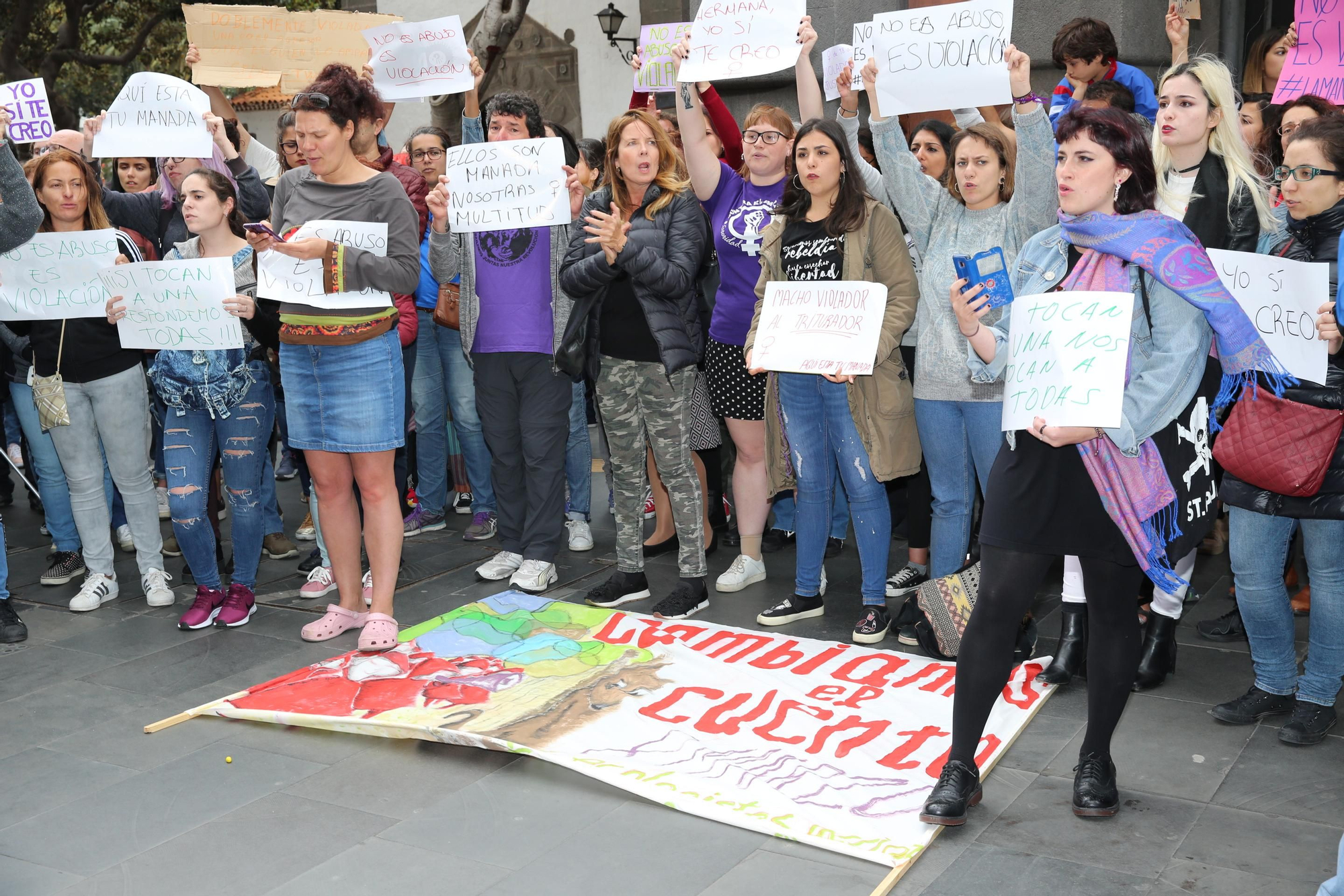 Protesta en Las Palmas de Gran Canaria tras la sentencia de 'La Manada'