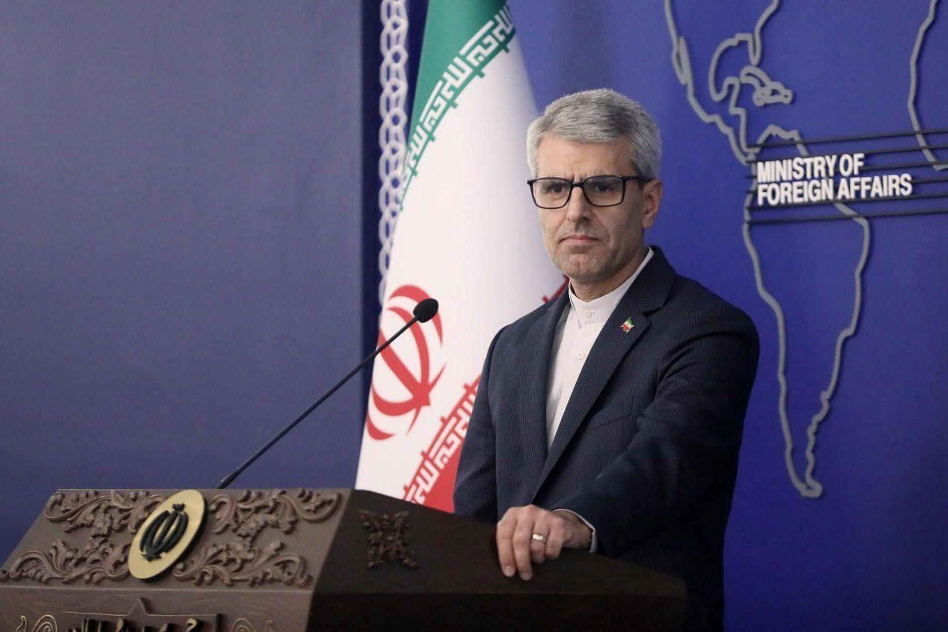 El portavoz del Ministerio de Exteriores iraní, Ismail Bagaei. 