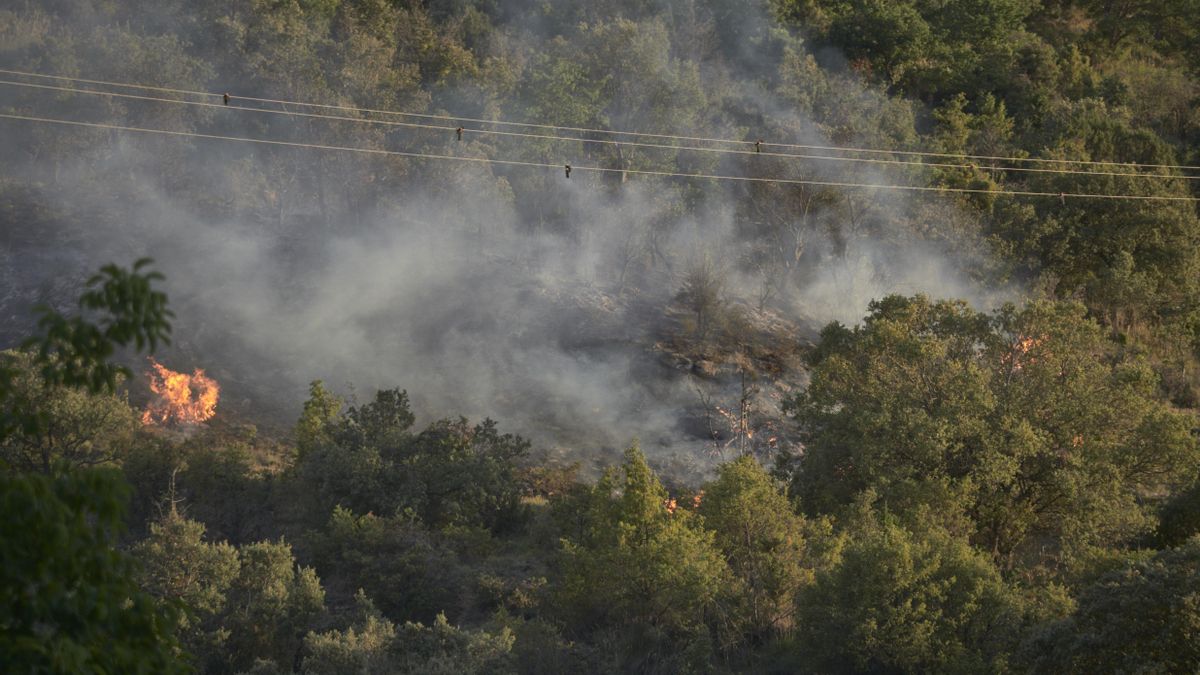 El incendio de la zona de Ujué avanza hasta Maquírriain