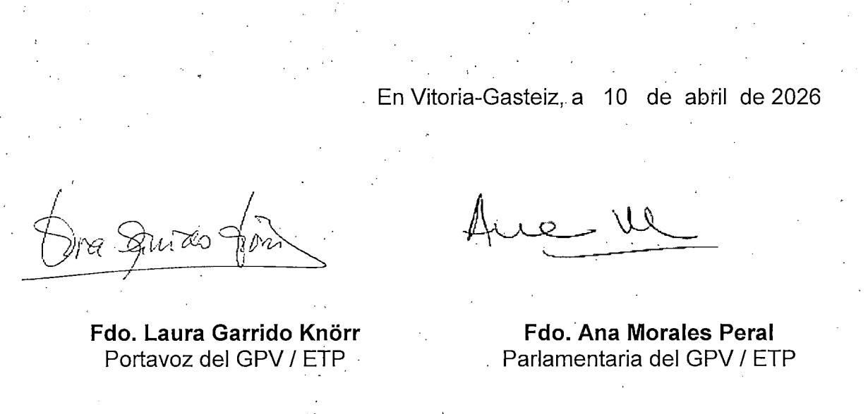 Fecha de la propuesta del PP