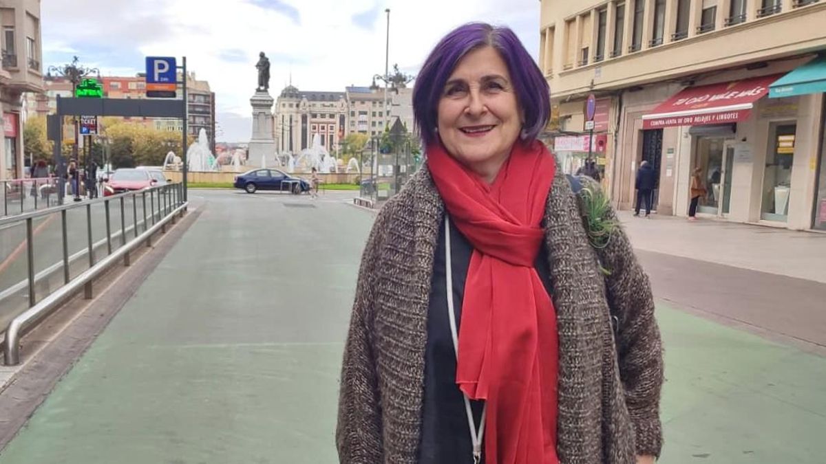 La abogada Pilar Pérez, en el centro de León.