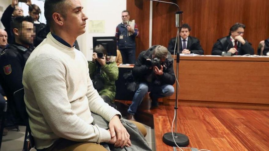 Rodrigo Lanza durante la vista pública celebrada en la Audiencia de Zaragoza.