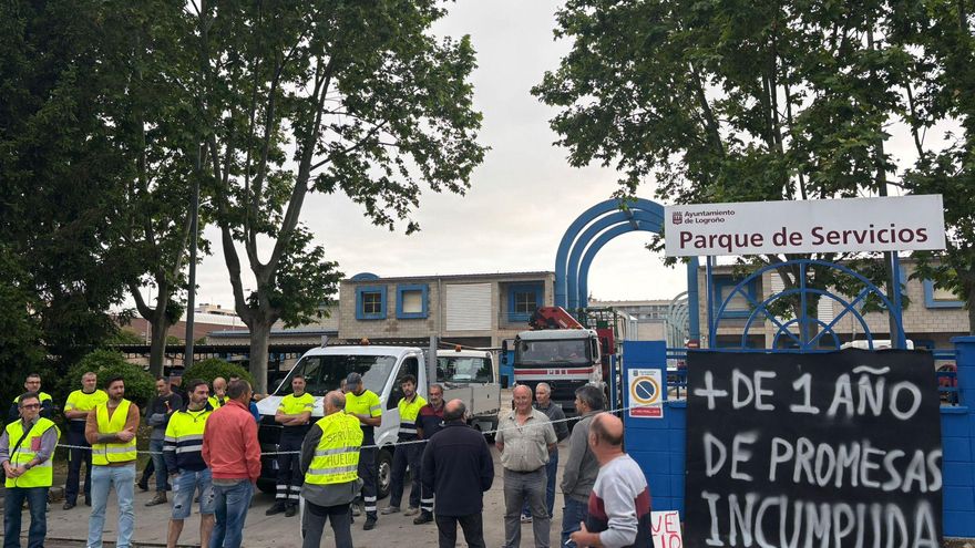Bloqueo en el Parque de Servicios por la huelga: "Somos quienes montamos todo lo necesario para San Bernabé"