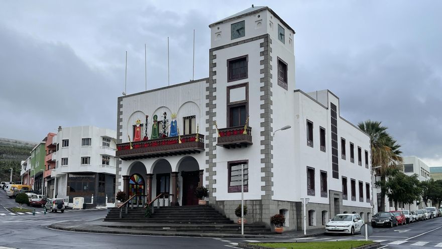Decoración navideña en el Ayuntamiento de Tazacorte.