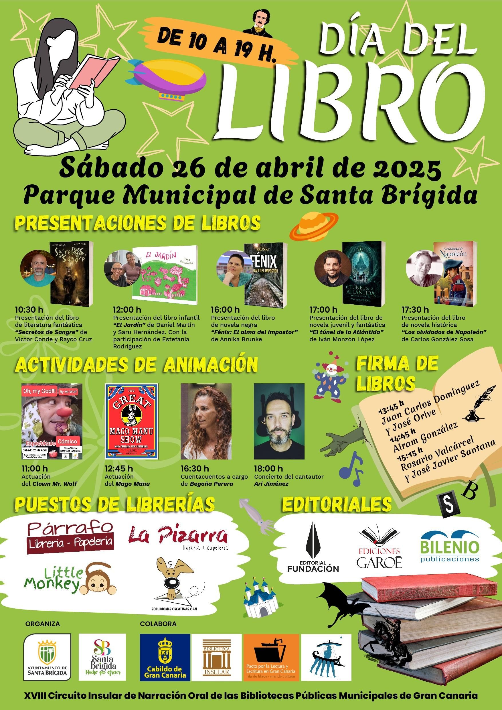 Programación del Día del Libro en Santa Brígida